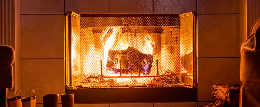 Mendota Hearth Landscape Fireplace Installation in Centerville, Ohio